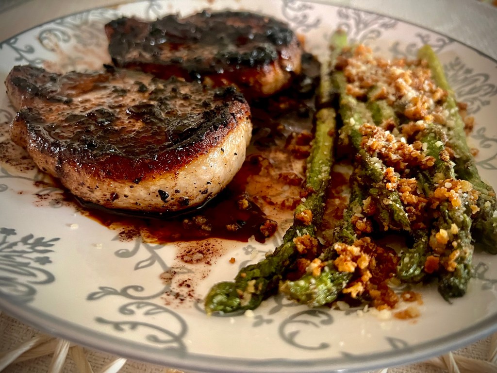 My Favorite Meal: Red Wine Reduction Pork Chops and&nbsp;Asparagus